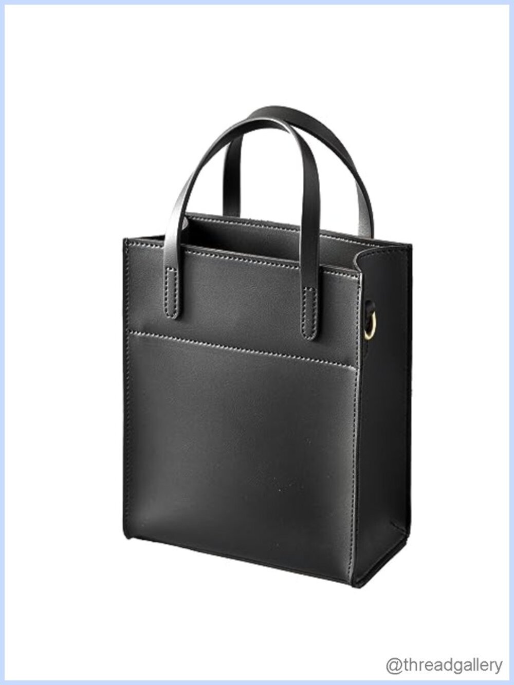 Vegan Leather Mini Tote Bag Satchel Women's Crossbody Purse